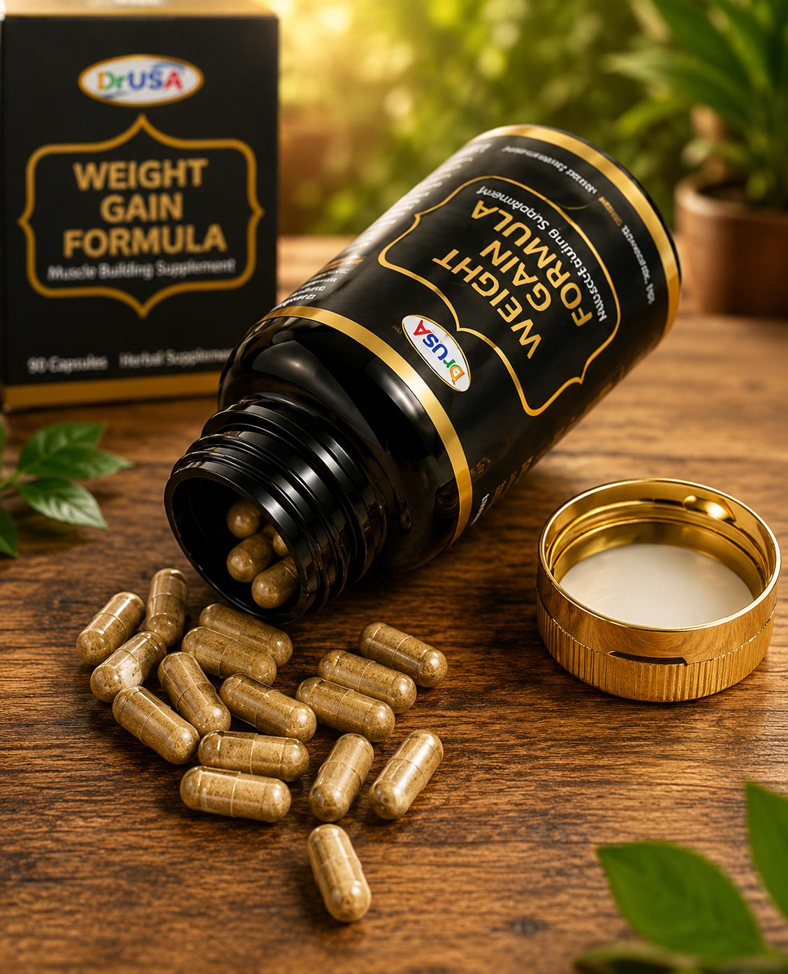 Dr USA Weight Gain Formula Capsules | Herbal Muscle Building Supplement 90 Capsules - Image 4