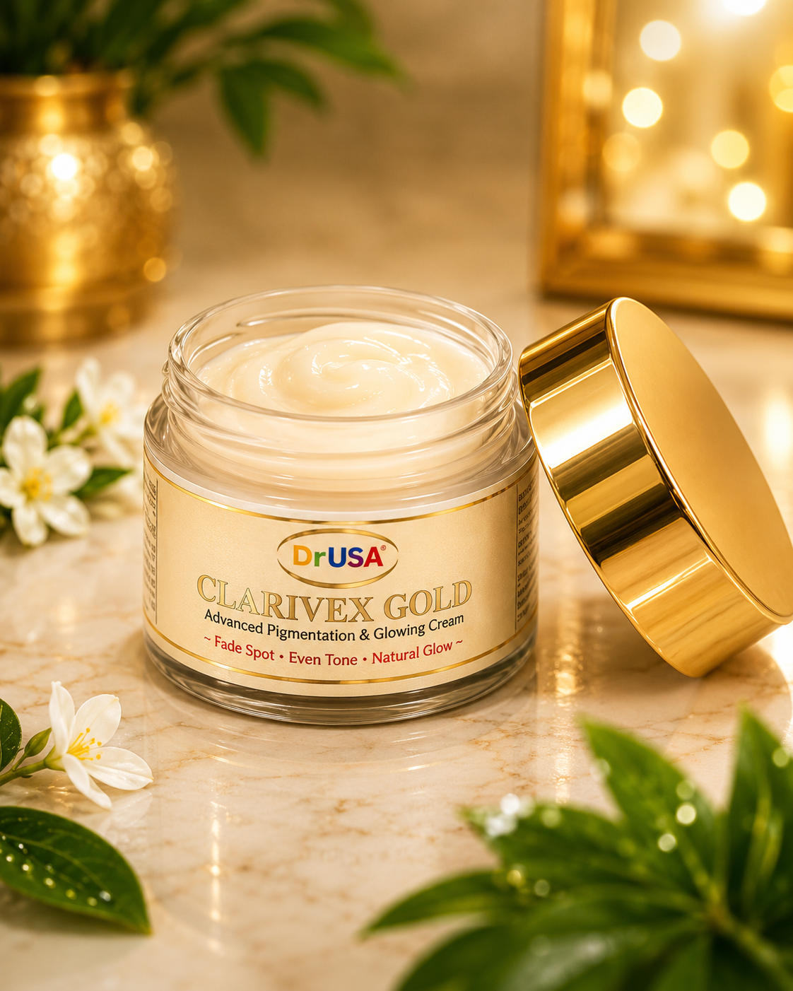Dr USA Complete Skin Brightening Combo | Vitamin Face Wash & Clarivex Gold Cream - Image 4