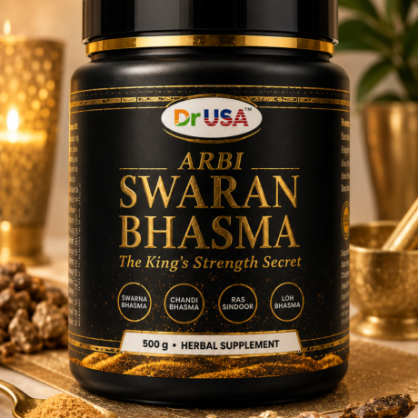 Dr USA Arbi Swaran Bhasma 500g | Ayurvedic Strength, Stamina & Vitality Support