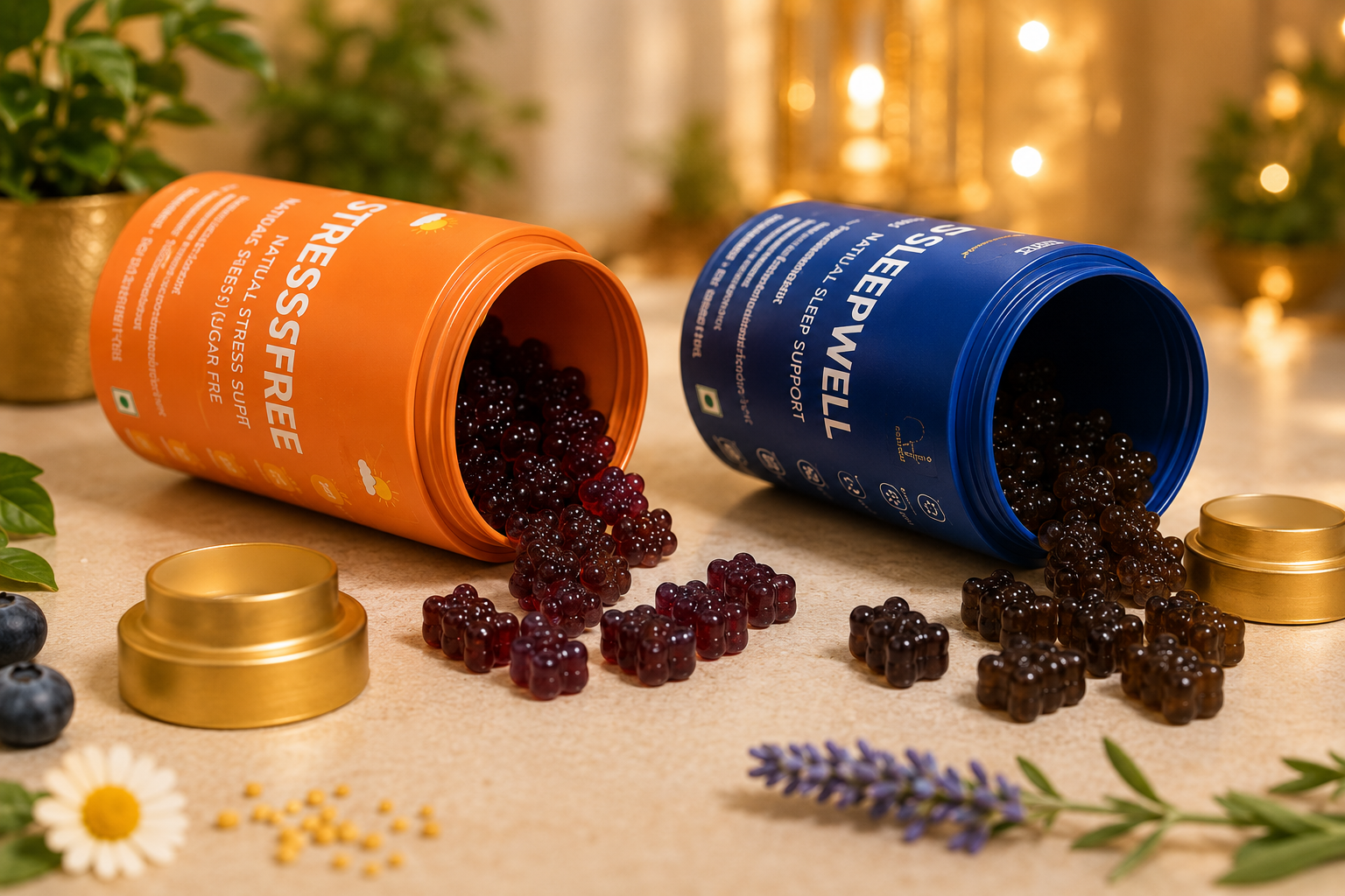 Dr USA StressFree & SleepWell Gummies Combo | Stress Relief & Sleep Support Gummies - Image 4