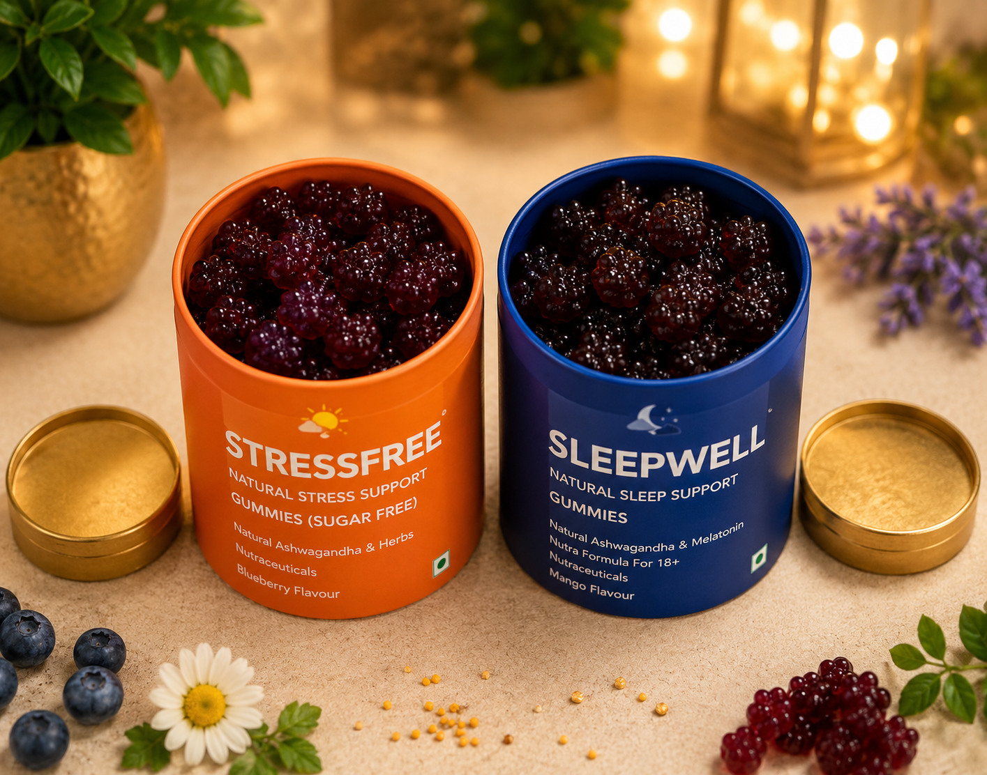 Dr USA StressFree & SleepWell Gummies Combo | Stress Relief & Sleep Support Gummies - Image 5
