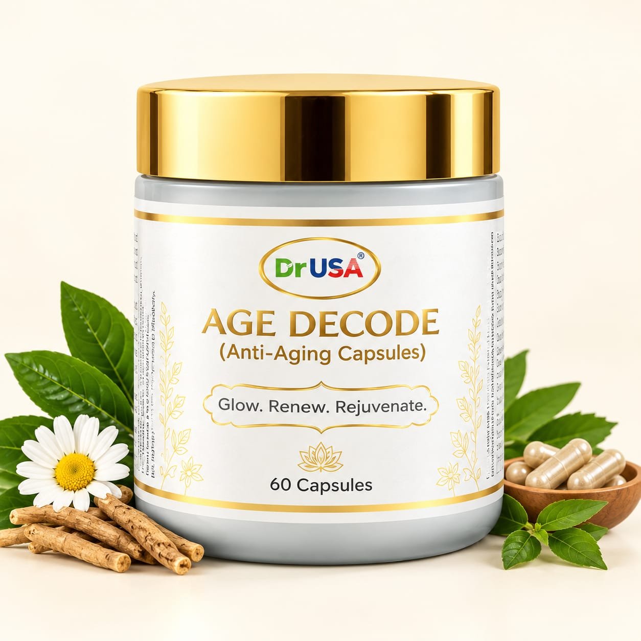 DrUSA AGE DECODE Anti-Aging Wellness Kit for Men & Women | Skin Renewal, Glow Rejuvenation & Even Tone Care - Image 6